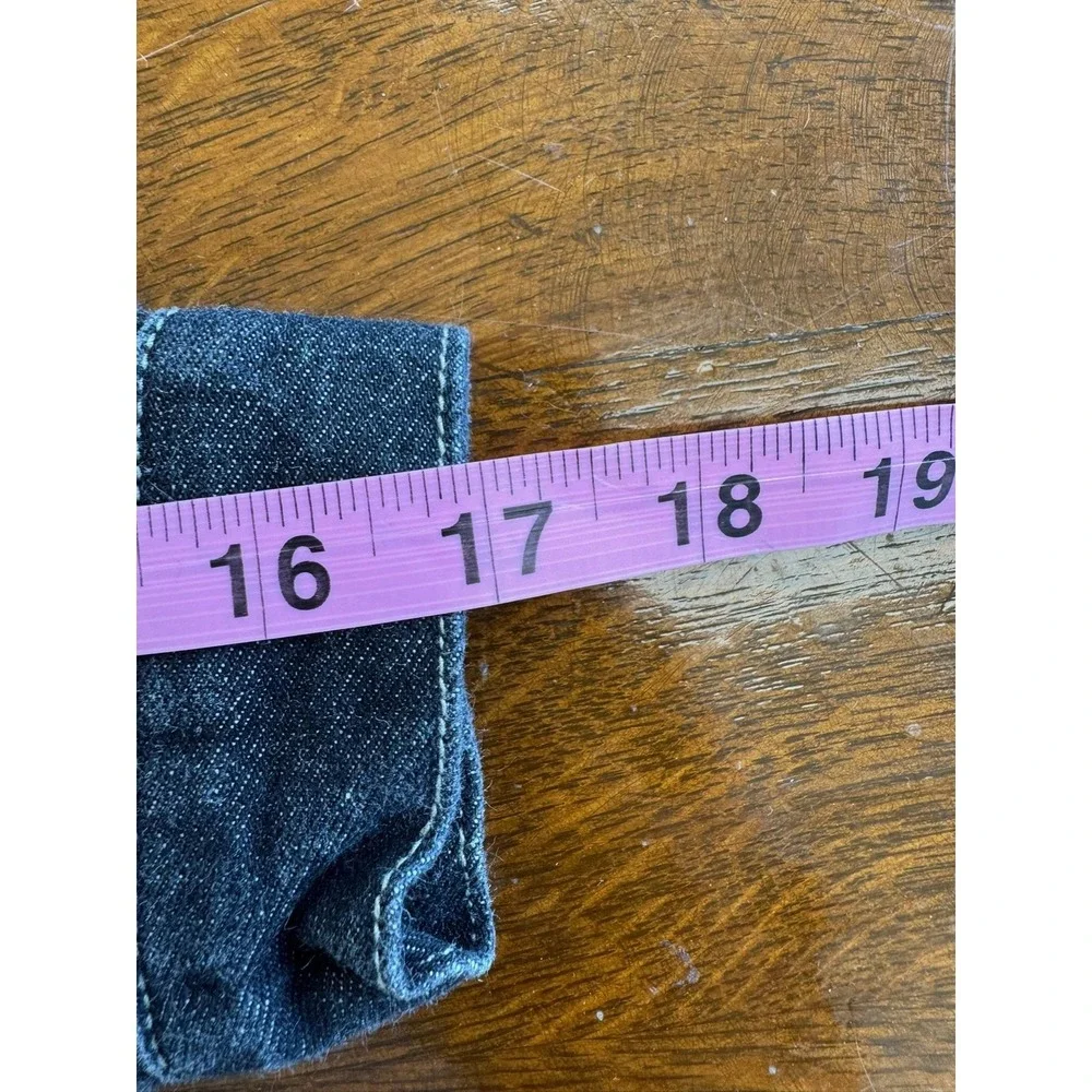 GUESS Jacket Toddler‎ 4T Black Denim Trucker Red Embroidered Back Logo Kids